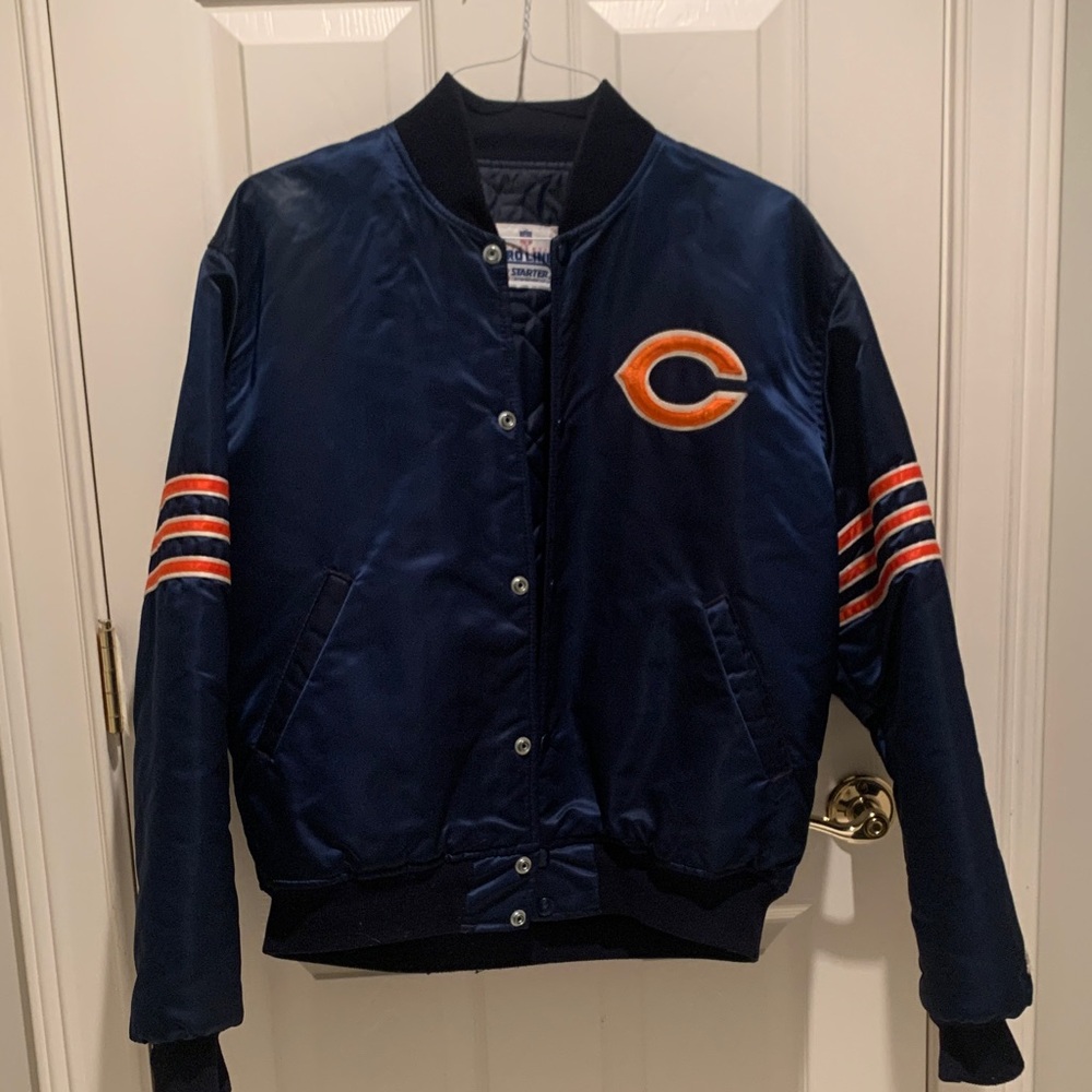 Vintage Chicago Bears Starter Satin Bomber Jacket